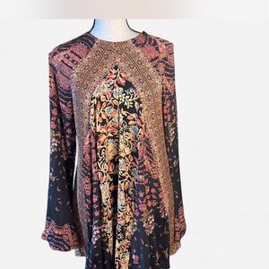 Free People Multicolor Long Sleeve Dress